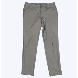 Lululemon Slim Fit ABC Warpstreme Pants Mens 31x28 Gray Performance Casual Gym
